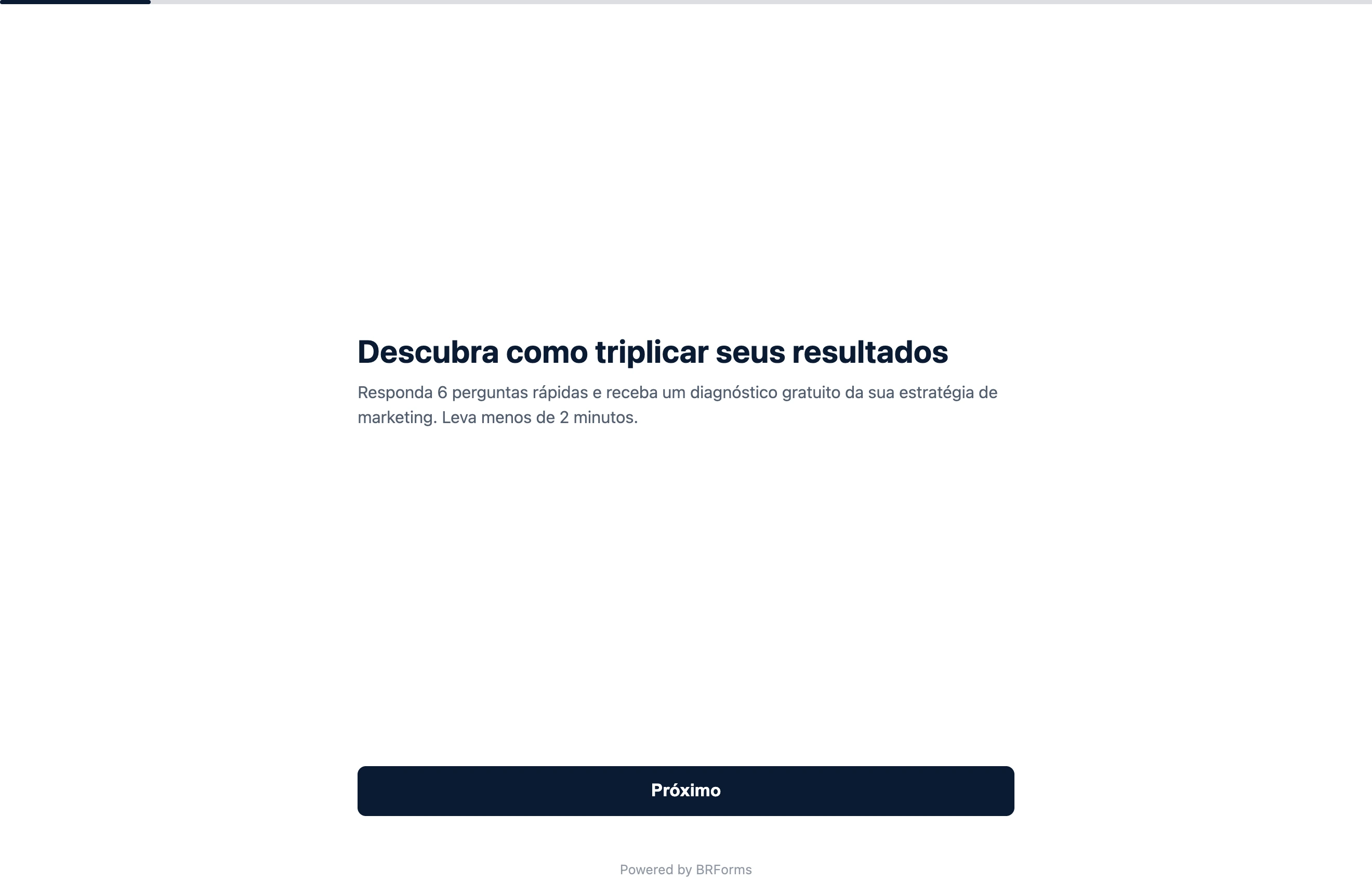 Formulário público publicado